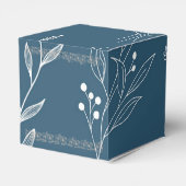Marine Corner Floral Boho Bruiloft Bedankdoosjes (Achterkant)