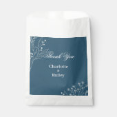 Marine Corner Floral Boho Bruiloft Bedankzakje (Voorkant)