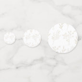 Marine Corner Floral Boho Bruiloft Confetti (Achterkanten)