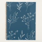 Marine Corner Floral Boho Bruiloft Planner (Voorkant)
