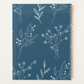 Marine Corner Floral Boho Bruiloft Planner (Achterkant)