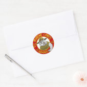 Marine Corp Opa Ronde Sticker (Envelop)