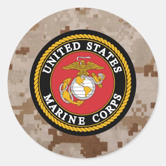 Marine Corps Digital Camo Sticker (Voorkant)