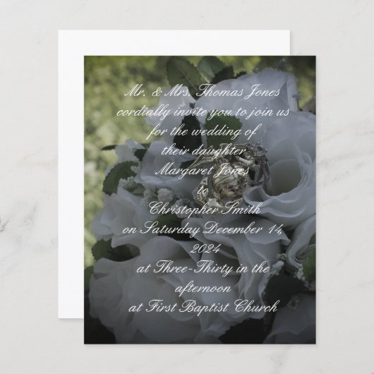 Marine Corps huwelijksuitnodiging (Voorkant / Achterkant)