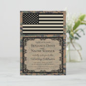 Marine Corps huwelijksuitnodiging Kaart (Staand voorkant)