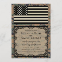 Marine Corps huwelijksuitnodiging