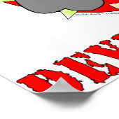 Marine corps kerstduivel Dog Style Poster (Hoek)