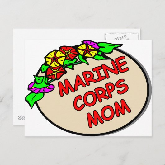 Marine Corps Ma Plaque Briefkaart (Voorkant / Achterkant)