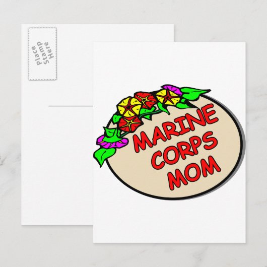 Marine Corps Ma Plaque Briefkaart (Voorkant / Achterkant)
