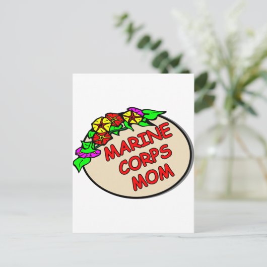 Marine Corps Ma Plaque Briefkaart (Staand voorkant)