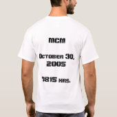 Marine Corps Marathon Training T T-shirt (Achterkant)