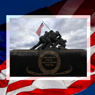Marine Corps Oorlogsmonument Verenigde Staten Briefkaart