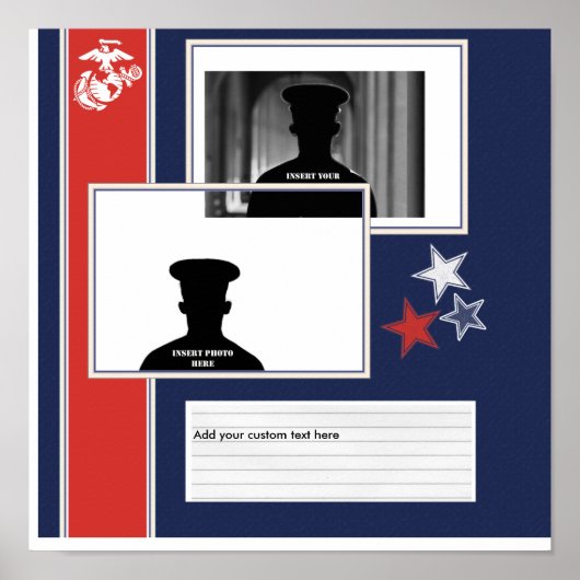 Marine Corps Photo Collage Poster (Voorkant)