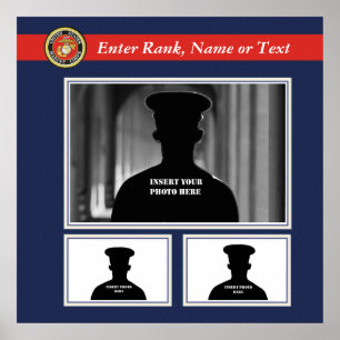 Marine Corps Photo Collage Poster
