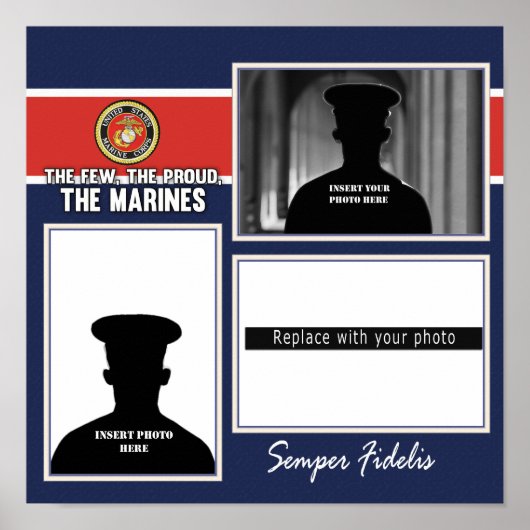Marine Corps Photo Display Poster (Voorkant)