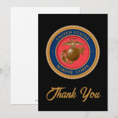 Marine Corps Seal Bedankkaart (Voorkant / Achterkant)
