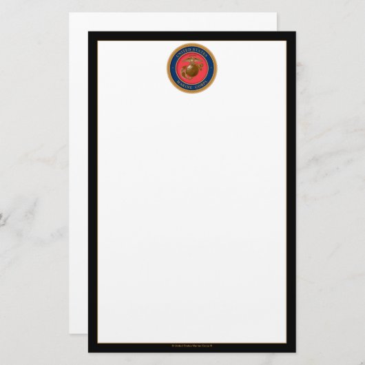 Marine Corps Seal Briefpapier (Voorkant / Achterkant)