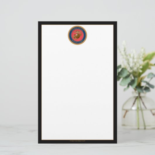 Marine Corps Seal Briefpapier (Staand voorkant)