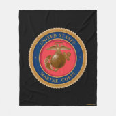Marine Corps Seal Fleece Deken (Voorkant)