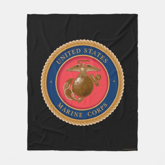 Marine Corps Seal Fleece Deken (Voorkant)