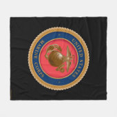 Marine Corps Seal Fleece Deken (Voorkant (Horizontaal))