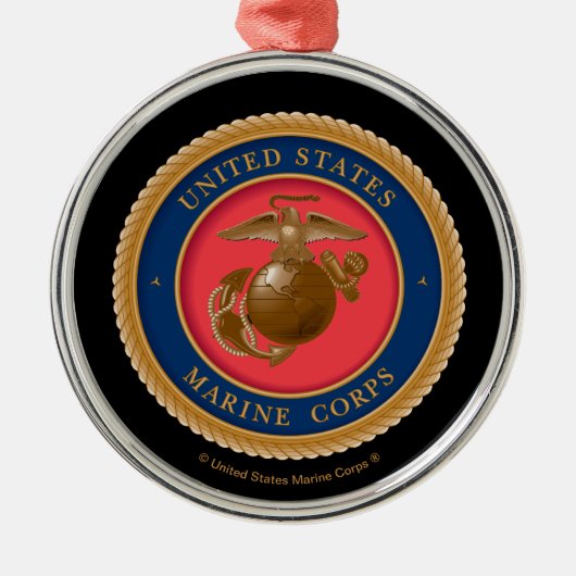Marine Corps Seal Metalen Ornament (Voorkant)