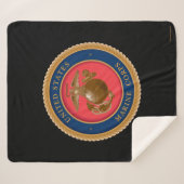 Marine Corps Seal Sherpa Deken (Voorkant (horizontaal))