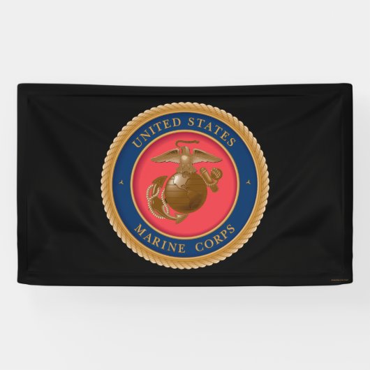 Marine Corps Seal Spandoek (Horizontaal)