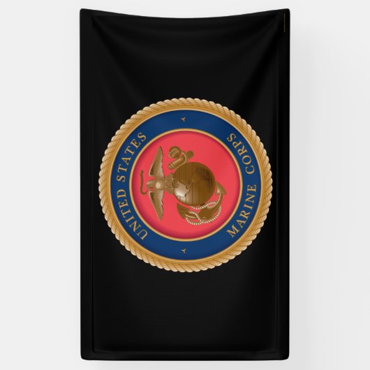 Marine Corps Seal Spandoek (Verticaal)