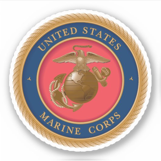 Marine Corps Seal Sticker (Voorkant)