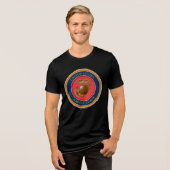 Marine Corps Seal Tri-Blend Shirt (Voorkant volledig)