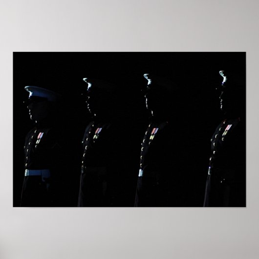 Marine Corps Silent Drill Platoon Poster (Voorkant)