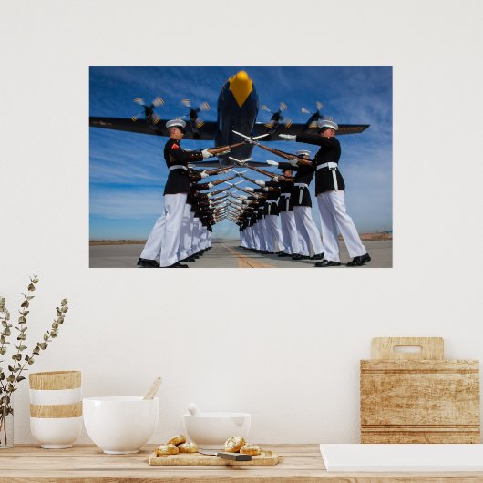 Marine Corps Silent Drill Platoon Poster (Keuken)