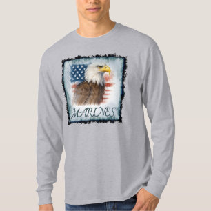 Marine Corps Veteraan Logo Embleem T-shirt