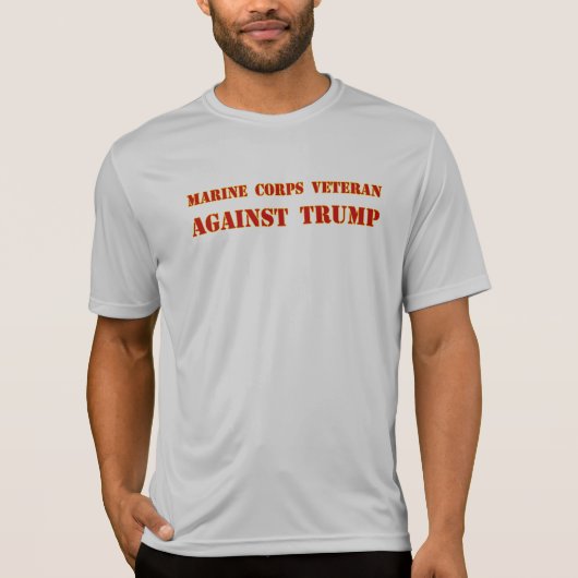 Marine Corps veteran against Trump Shirt (Voorkant)