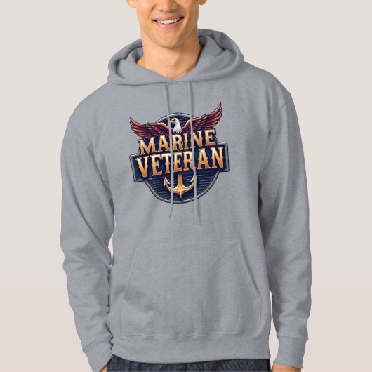 Marine Corps Veteran Hoodie (Voorkant)