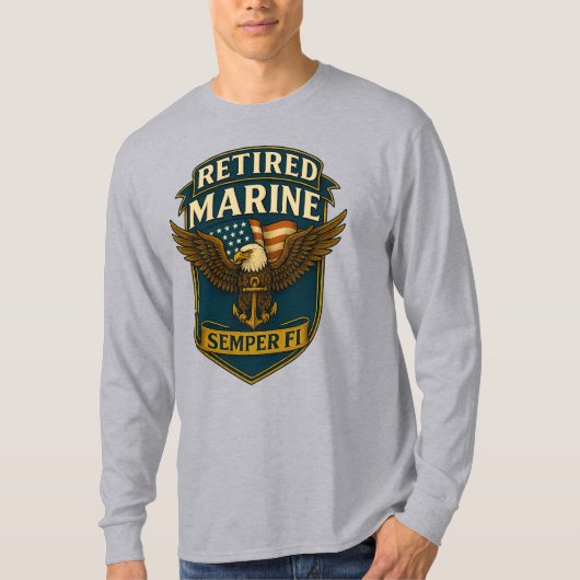 Marine Corps Veteran Logo Emblem T-shirt (Voorkant)