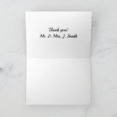 Marine Corps Wedding Bedankt Card Programma (Binnen)