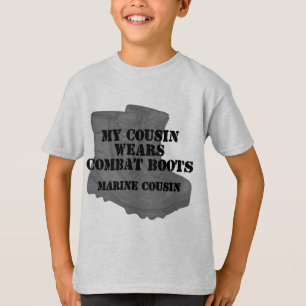 Marine Cousin wears CB T-shirt