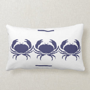 marine CRABS witte PILLOW kustleven Kussen