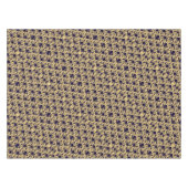 Marine Crème Damast Boogjes Tafelkleed (Voorkant (Horizontaal))
