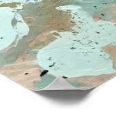 Marine Crème Oceaangolf Poster (Hoek)