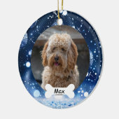 Marine Custom Pet Puppy Dog Foto Keramisch Ornament (Links)