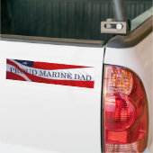 Marine Dad American Flag Bumpersticker (Op Truck)