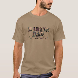 Marine Dad Answering Call Call T-shirt