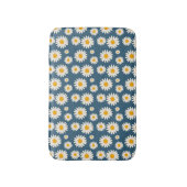 Marine Daisy Floral Bohemian Botanische Patroon Badmat (Voorkant Verticaal)