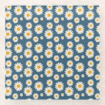 Marine Daisy Floral Bohemian Botanische Patroon