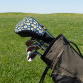 Marine Daisy Floral Bohemian Botanische Patroon Golfheadcover (Insitu)