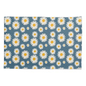 Marine Daisy Floral Bohemian Botanische Patroon Kussensloop (Achterkant)