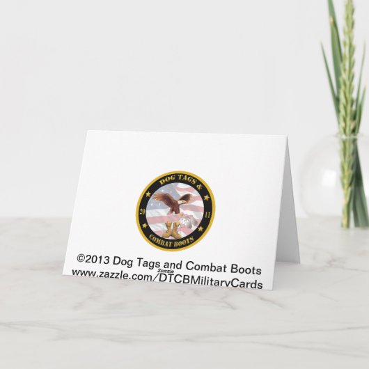 Marine Dank u MacArthur Quote Kaart (Achterkant)